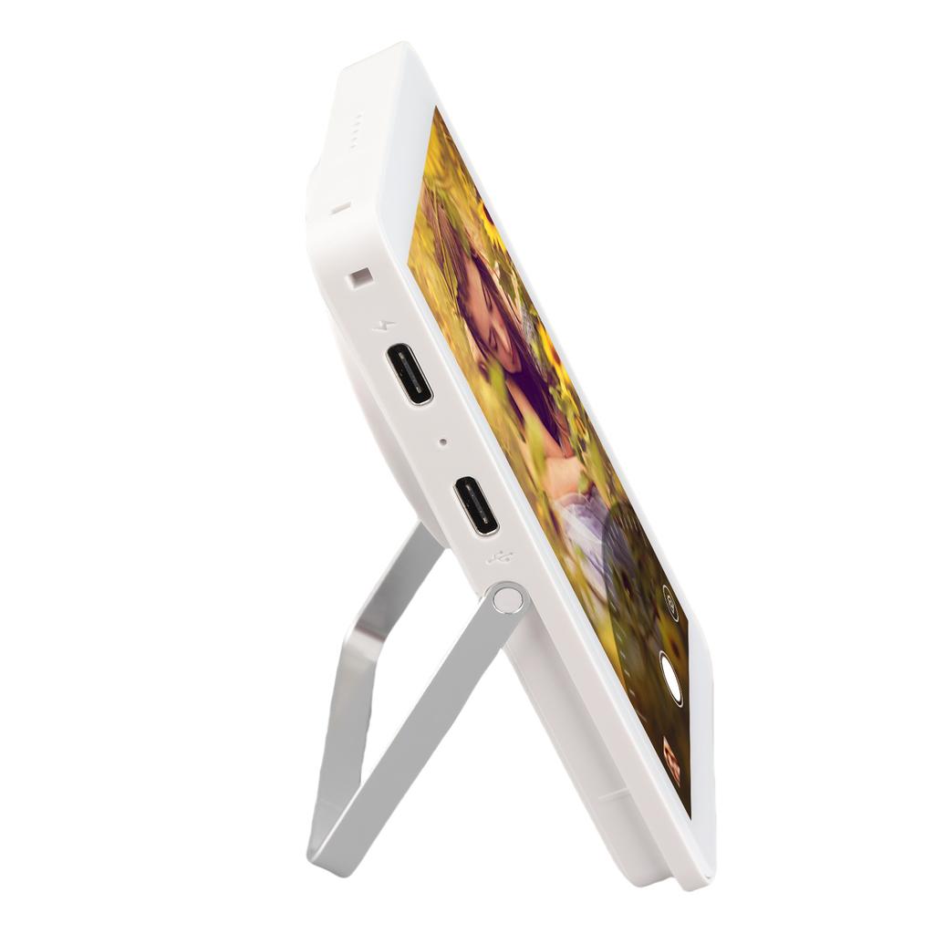 8 In 1 Phone Vlog Selfie Monitoring Screen Magnetic 1136x640 Resolution 4inch HD Mobile Selfie Screen White