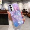 Butterfly Cat Case For iPhone 16 Pro Max Samsung A56 A16 A17 S25 FE Xiaomi Redmi Note 14 13 Pro 14C A5 Huawei Honor 400 200 Lite Pro Shockproof Cover