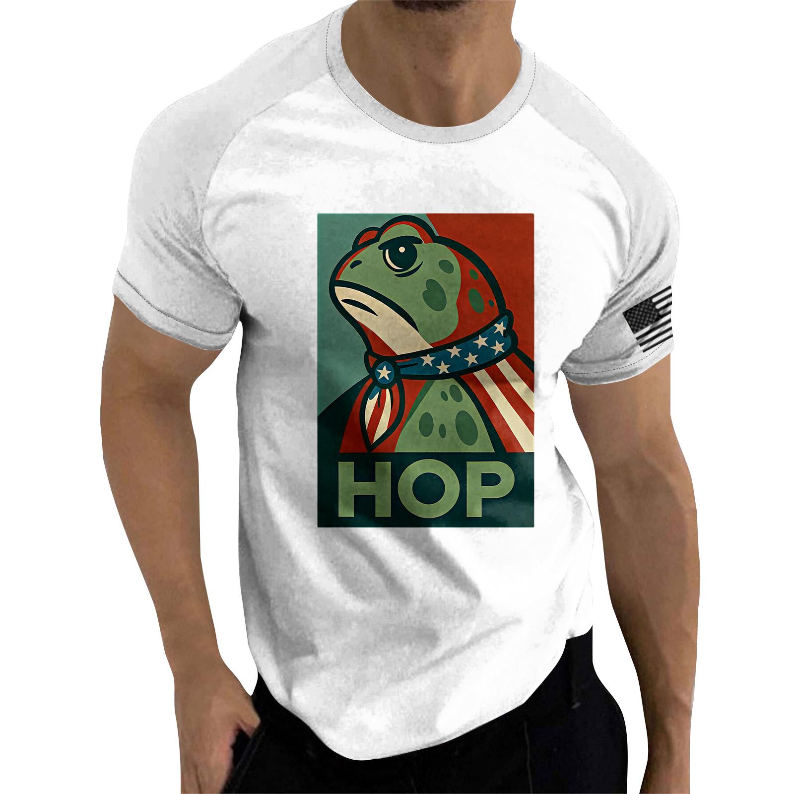 

Men s Short-sleeve Top With U.S. Political Raglan Sleeves XL белый