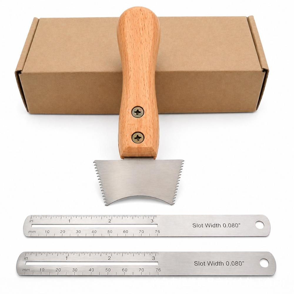 Sawtooth Design Fret Groove Repair Tool Silver Guitar Luthier Tool Kit  For Guitar Repair