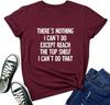 BLACKOO Women's Graphic Tee - "There's Nothing Funny" Cute T-Shirt
