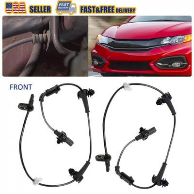 Pair ABS Wheel Speed Sensor Front Left & Right For HONDA CIVIC 2012-2015 EXV