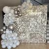 1x2M Sequin Backdrop Decor Curtain 2m Foil Tinsel Curtain Baby Shower Birthday Party Decor Shimmer Wall Wedding Party Backdrops