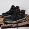High-Top Cotton Hiking Shoes for Men Waterproof Outdoor Shoes Non-Slip Trekking Shoes Climbing Travel Shoe Warm Off-Road Hombre