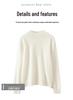 Lekasha Women's 100% Pure Cashmere Half-High Collar Loose Pullover for Autumn/Winter