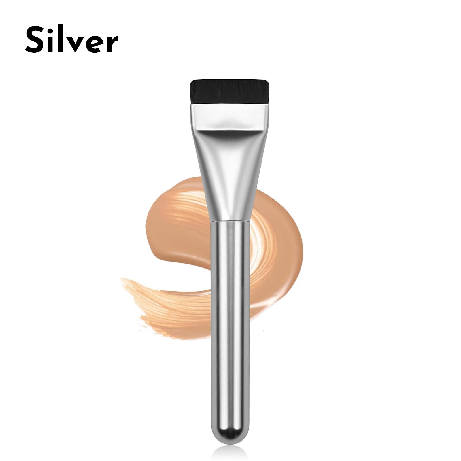 

Ультратонкая плоская кисть для тональной основы, Кисть-лопаточка для макияжа Кисть для лица для жидкой тональной основы, Премиальная кисть для макияжа лица для растушевки крема (4 цвета)