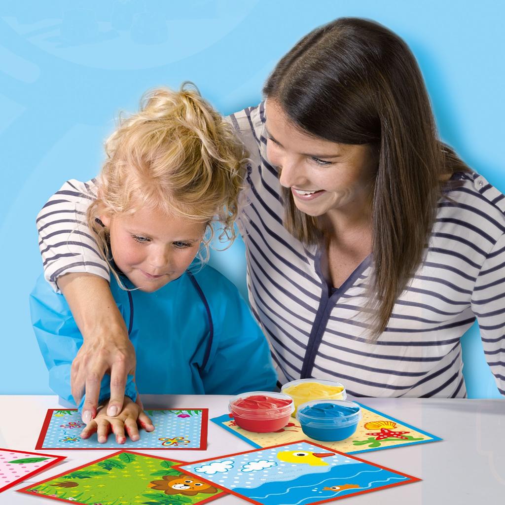 Ma première œuvre d'art - SES CREATIVE - My first - Hobby 1 - 4 - 3 peintures &amp; 11 cartes imprimées - Age : 1+