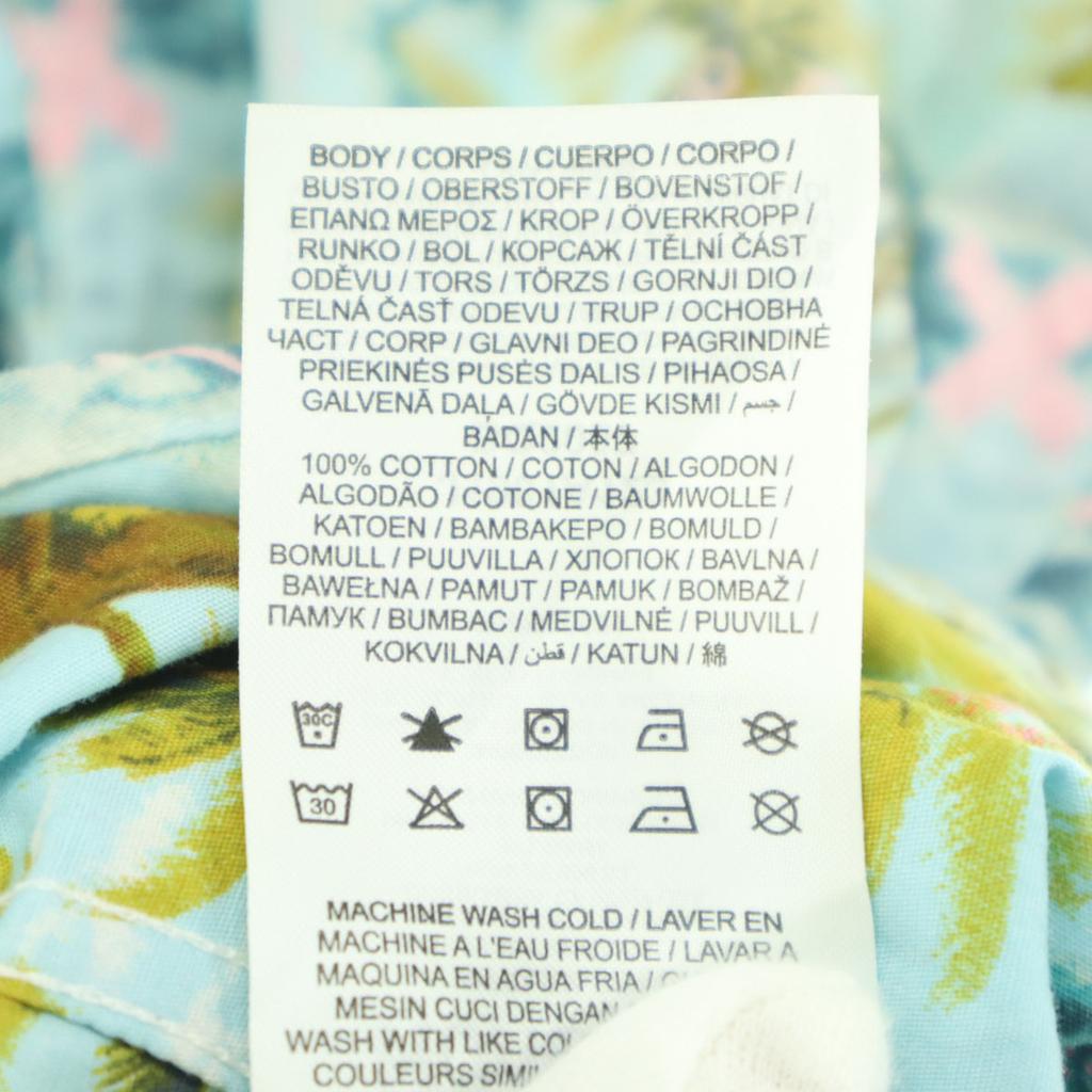 Hurley multicolor Short sleeve Cotton shirt L Light blue Men's Used