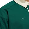 Adidas Originals Trefoil Anti-University Zip-Up Long Sleeve Polo Shirt Men Tops Dark-Green HY7236