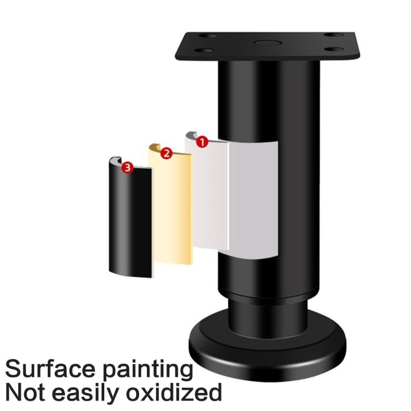 4Pcs Adjustable Height Table Legs Alloy Furniture Support Telescoping Furniture Leg For Bedside Sofa Table Cabinet