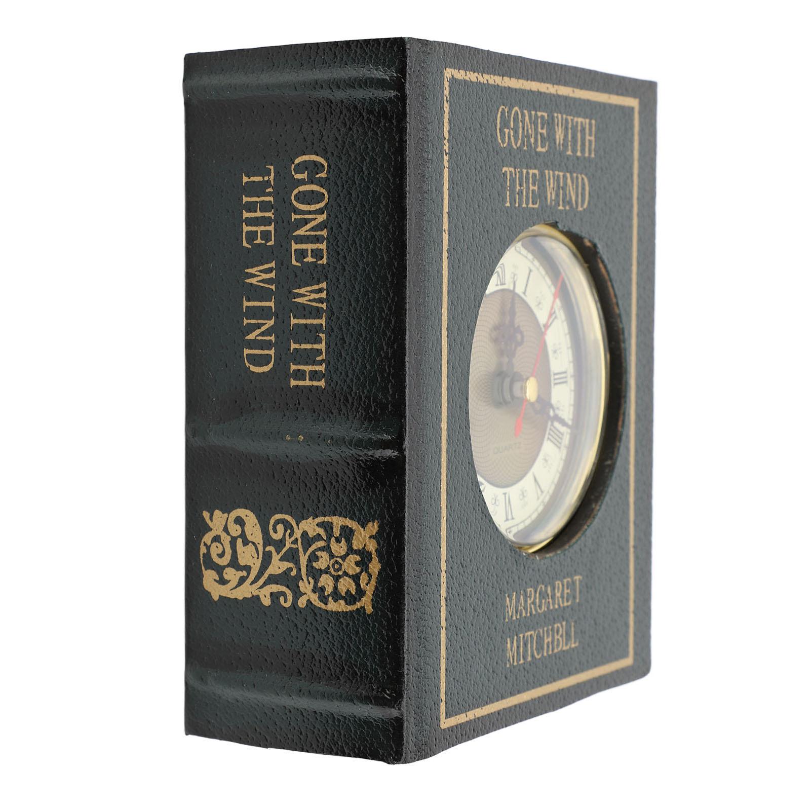 

Decorative Book Box Multifunctional Vintage Faux Book Storage Box with Clock for