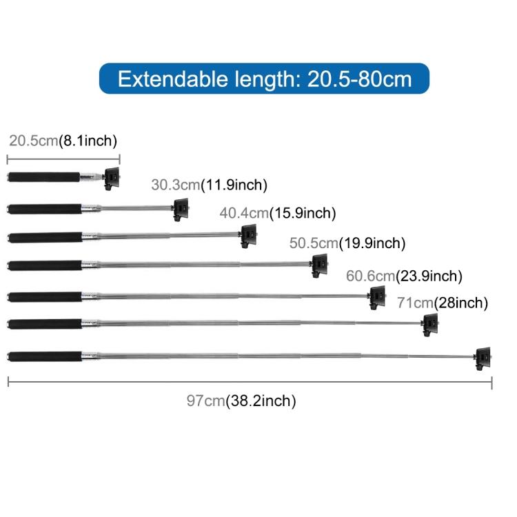 Rozciągliwy ręczny monopod do selfie dla GoPro