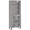 Highboard Gray Sonoma 69.5 x 34 x 180 cm Particleboard