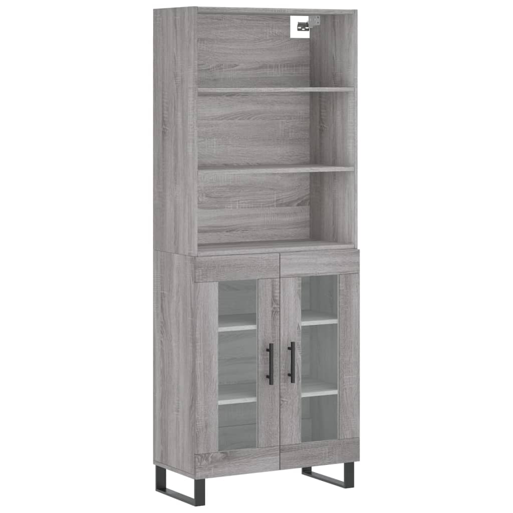 Highboard Gray Sonoma 69.5 x 34 x 180 cm Particleboard
