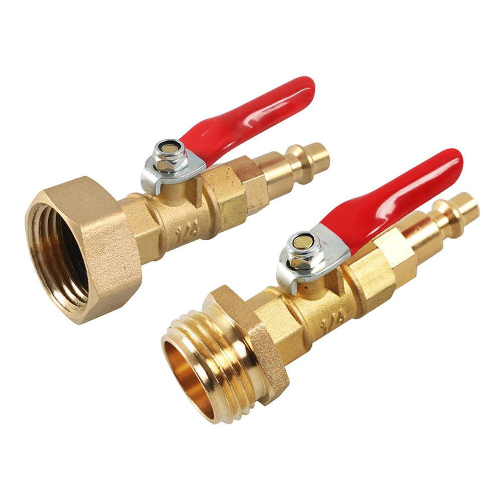 High Pressure Washer Gun Ball Calve Water Switch Copper Pipe Joint Nozzle Valve Plug Fittings 3/4 Male And Female Thread