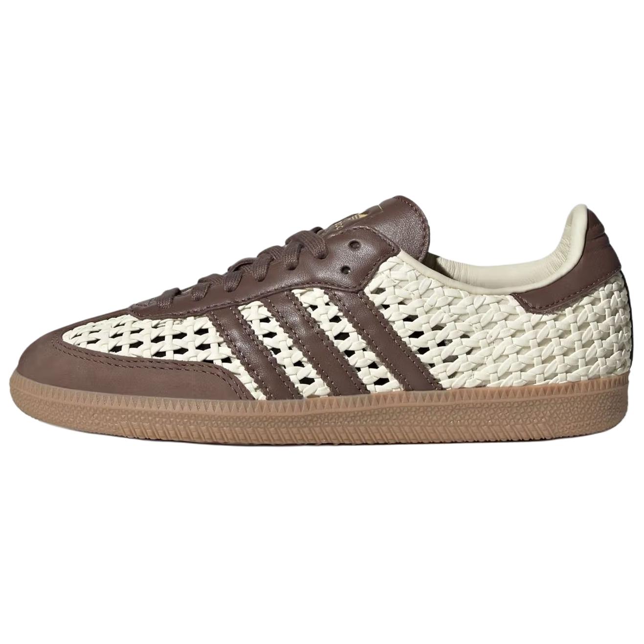 

adidas Samba OG Кремово-белый Земляной слой Золотой металлик Унисекс Кроссовки IH9373 37⅓