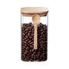 652F Minimalists Designs Acrylic Storage Jar with Lid Airtights Seal for Coffee Snacks