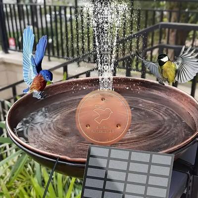 Durability Thick Birdbath Cleaner Triple Support Copper Birdbath Disk Enhances Natural Purification Cuts Cleaning Time
