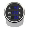 Rhaxel 52mm 3in1 Multifunction TFT Digital Meter Water Temp Water Level Holding Tank Level Meter with Backlight for Car Boats