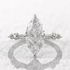 Bagues en cristal AAA pour femmes, Marquise, zircone cubique, fine, à la mode, accessoires de mariage, de fiançailles, bijoux de déclaration
