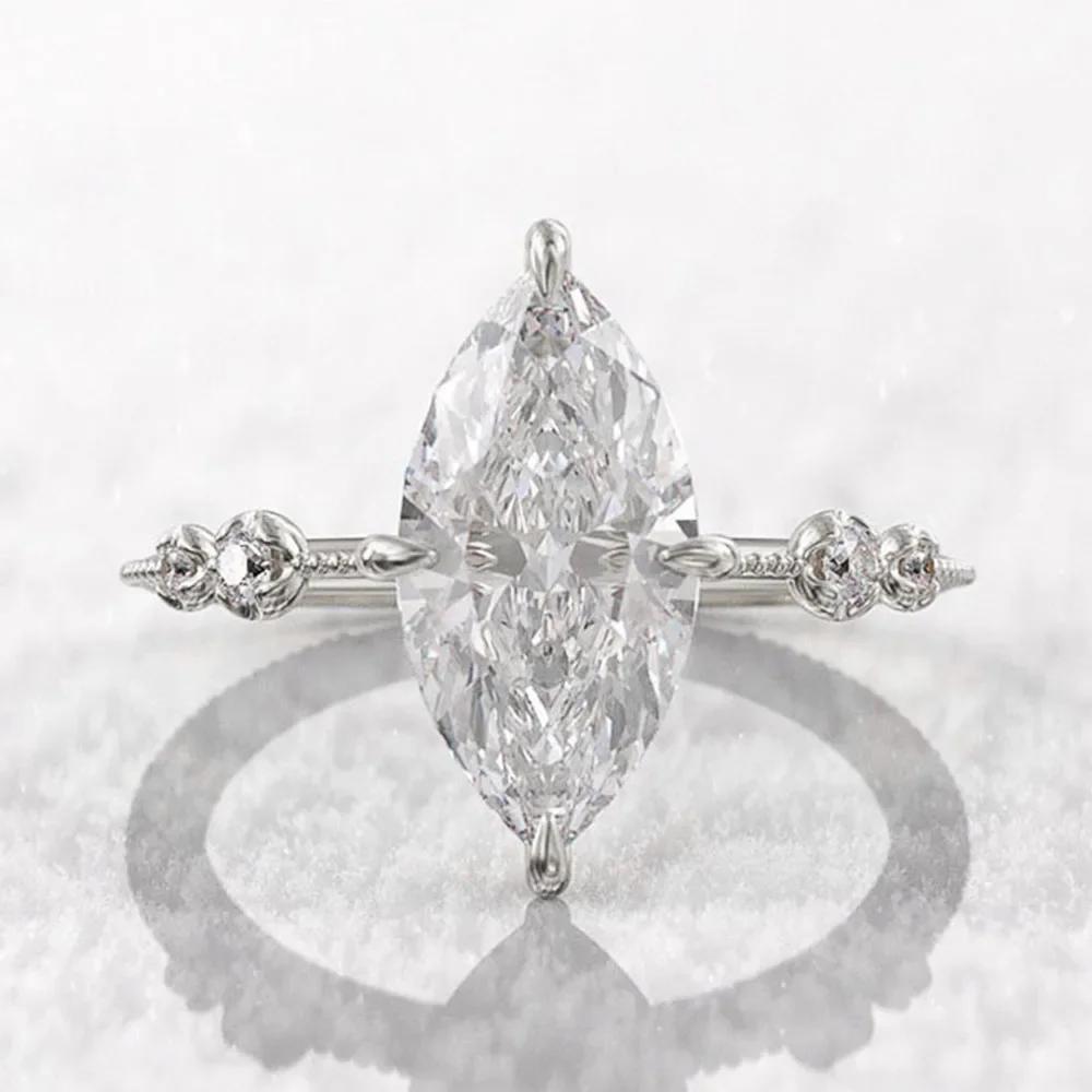 Bagues en cristal AAA pour femmes, Marquise, zircone cubique, fine, à la mode, accessoires de mariage, de fiançailles, bijoux de déclaration