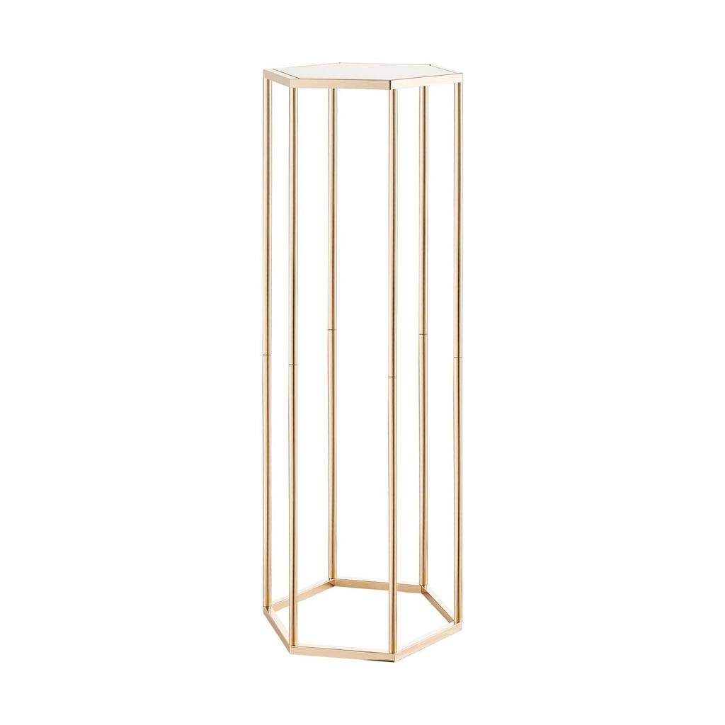 Wedding Flower Stand, 10PCS 80cm Column Flower Stand, Floral Stands with Acrylic Laminate, Hexagonal Cubic Floral Display Rack for Wedding, Party,