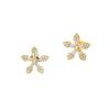 Imitation Zircon Flowers Stud Earrings for Women Small Crystal Earring Pretty Jewelry Accessories