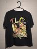 TLC Large No Scrubs T-Shirt Black Short Sleeve 90s Style Graphic Tee R&B Rap