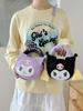 Kuromi Cartoon Mini Shoulder Bag Pu Material With Zipper Closure For Daily Use