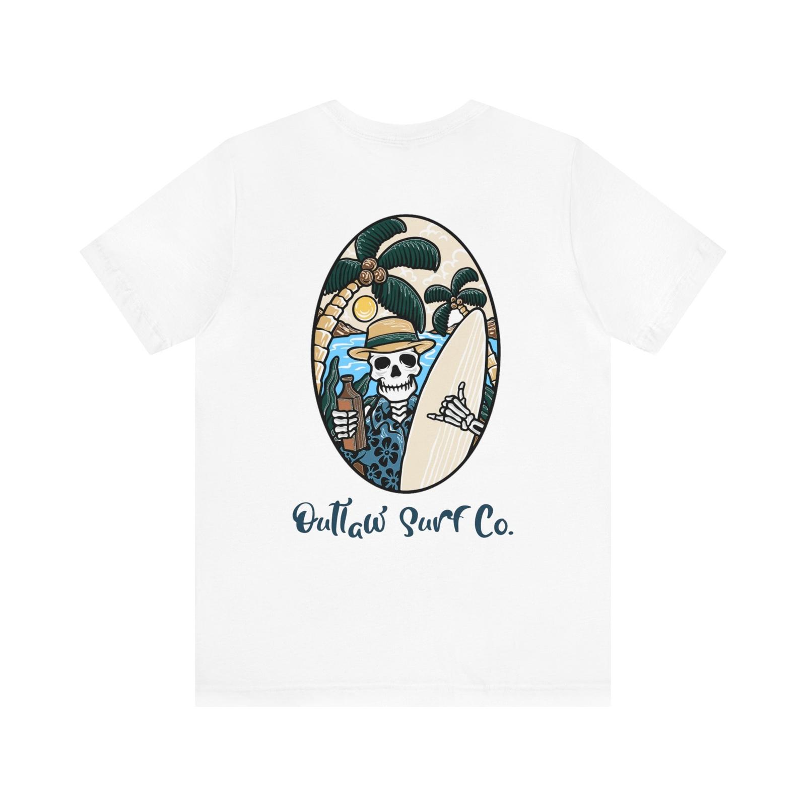 Outlaw Surf Skeleton Drinker T-Shirt S разноцветный