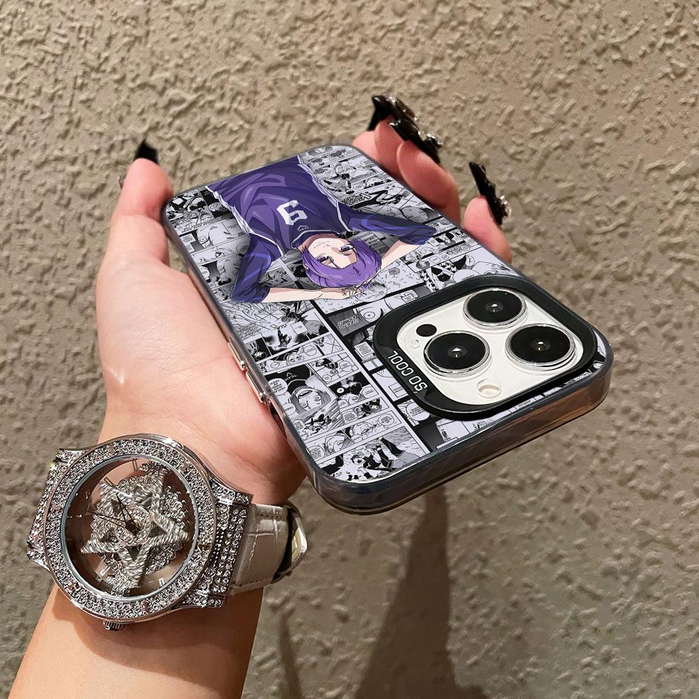 Blue Lock Reo Mikage Translucent Mobile Phone Case for iPhone 17 16 15 14 13 12 11 X XR XS Air Pro Max Plus Colorful Cover