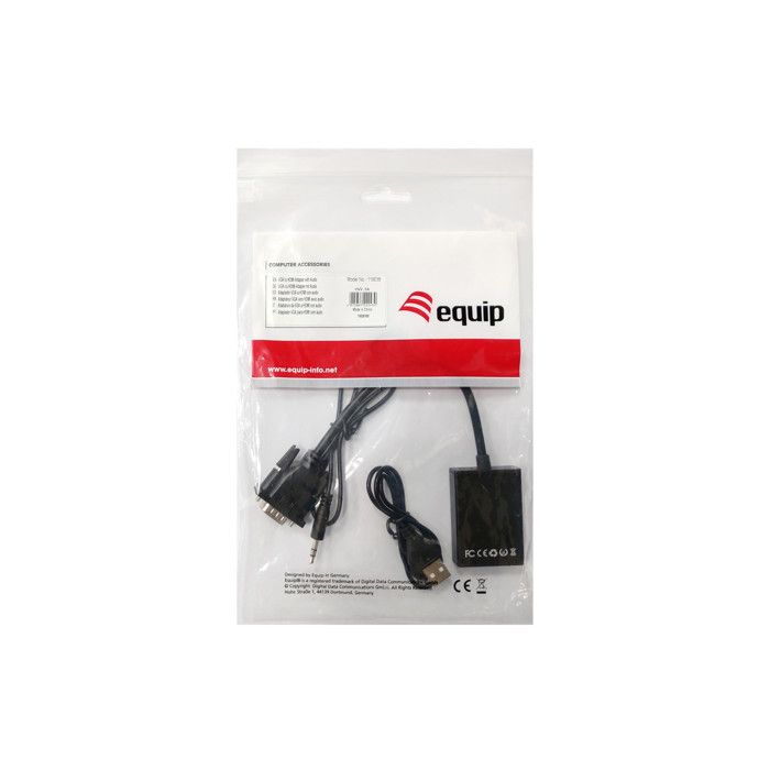 Adaptér VGA na HDMI s Audio Equip 119038