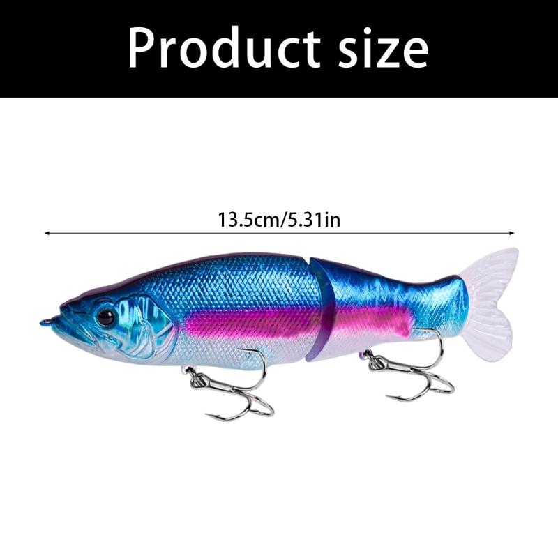 Swimming Lures Multi Jointed Swimbait with Treble Hook 32g 135mm Fishing Lure Artificial Hard Baits