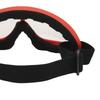 Ski Goggles PC Transparent Lenses UV Protection Windproof Adjustable Headband Snowboard Glasses for Men Women Red Frame