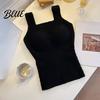 Seamless Chest Pad Vest Winter Women Thermal with Pads German Velve Lining Fast Constant Temperature Base Layer Lock Heating Slim Fit Elastic
