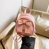 Cute Simple Bow Small Bag 2025 Summer New Design Small Backpack Fashionable Foreign Versatile Backpack