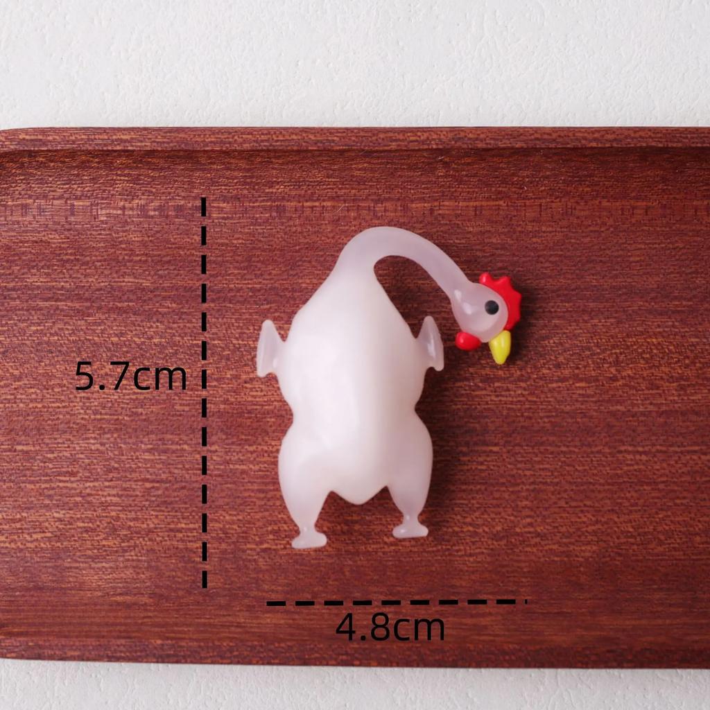 2PCS Color Changing Duck Crab Pig Animal Keychain with Temperature Sensitive Feature for Phones Car Decor Figurines Miniatures