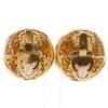 CHANEL COCO Mark Earring vintage Plated Gold 21.1g Women Used
