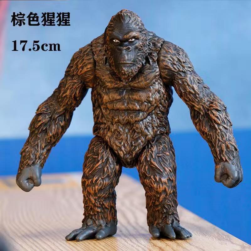 18CM Godzilla VS King Kong 3 Têtes Drago King Ghidorah Gorille Godzilla Colle Souple Figurine d'Action Jouet de Collection