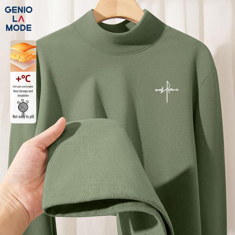 Men s Mock Neck Thermal Long Sleeve T-Shirt 2XL