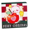 Christmas Party Favors 10Pcs Merry Greeting Cards Set, Folding Cartoon Blank Note Cards, Festive Blessing for Holiday Gift Paperboard