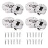 4pcs Zinc Alloy Concealed Cabinet Hinge Semicircular Folding Door Hinge Flap Door Hinge  Desks