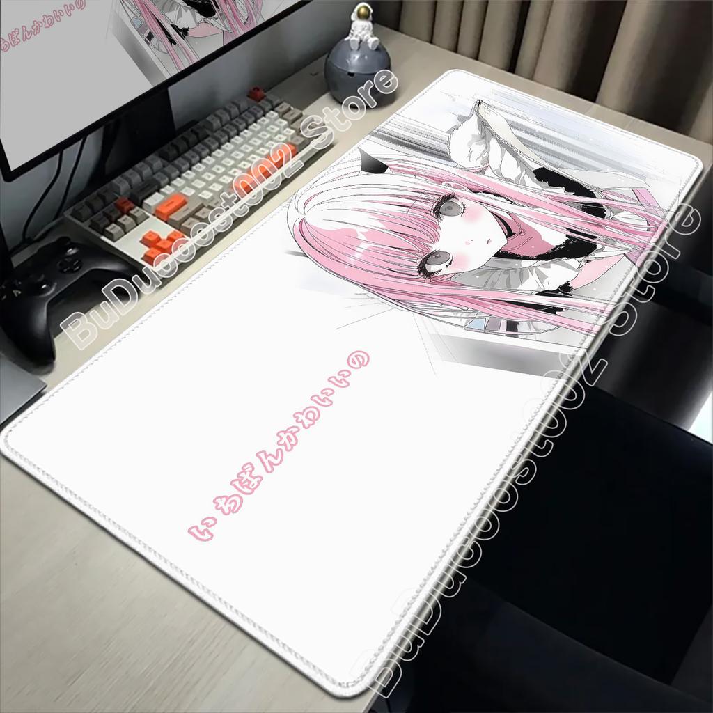 Süße Anime Rosa Mädchen Schreibtischunterlage Cartoon Laptop Mauspads Büro Rutschfeste Große Mauspads Gamer PC Schrank Mauspads Computerpads