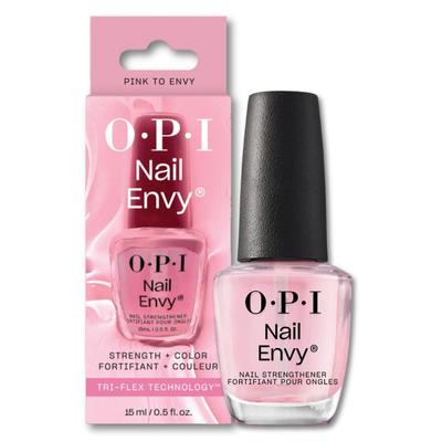 OPI Nail Beautiful Clear 15mL Envy Alpha Clear Nail Nail and Protection Strengthener, Nails, Pink, (Nail NT223) - Growth, Care, Strengthening,