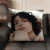Actor FFinn WWolfhard Cushion Cover Natural Linen Organic Fabric DoubleSided Printing Sofa Home Decor Gift Pillow Case