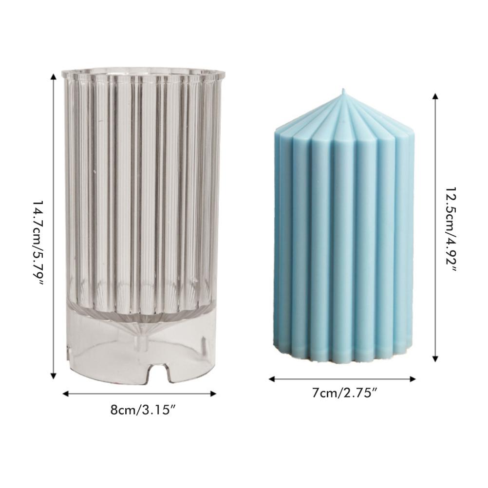 Grobe Rackspitze Duftkerzenform Geometrische Form Kunststoff Kerzenherstellungsformen zur Herstellung von Paraffin