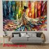 Colorful Abstract Design Digital Printing Polyester Wall Tapestry Suitable for Use In Living Rooms Bedrooms Offices Bars Party