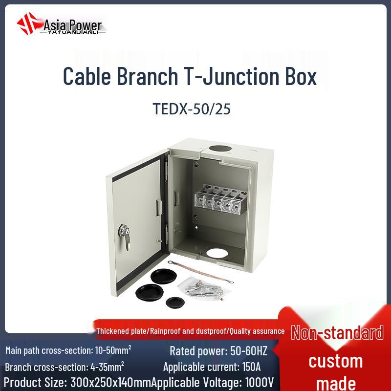 T-Type Copper Busbar High-Current Low-Voltage Cable Distribution Terminal Box