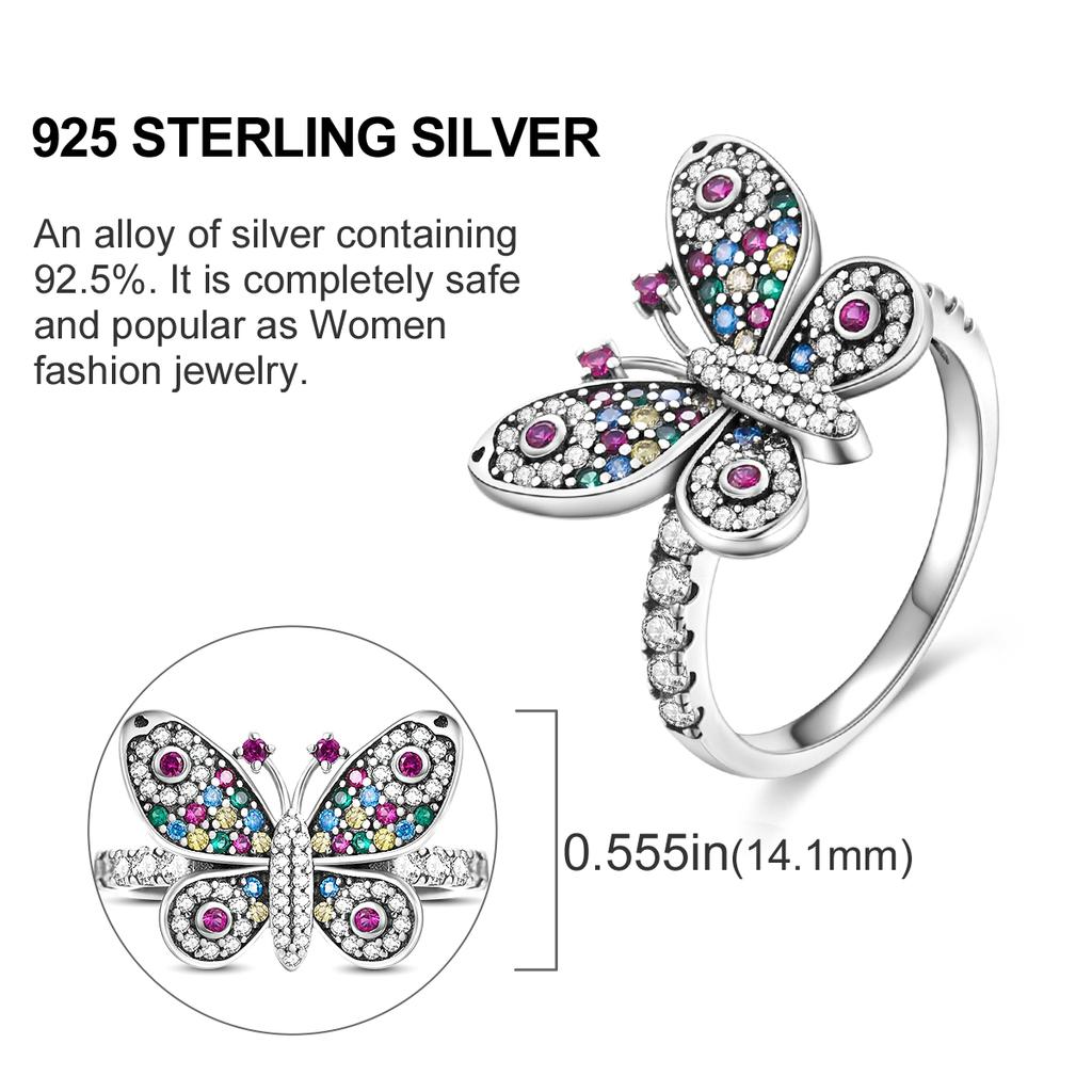 Women Rings 925 Silver Luxury Stackable Ring Original Design Zircon Finger Rings High Quality Wedding Jewelry Gift
