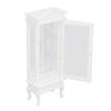 1:12 Doll House Miniature Cabinet Wooden Simulation White Arc Roof Single Door Dollhouse Display